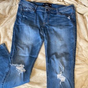 Hollister super skinny distressed jeans